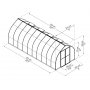 Drivhus Bella - 14,7 m + Rengringsmiddel til drivhus
