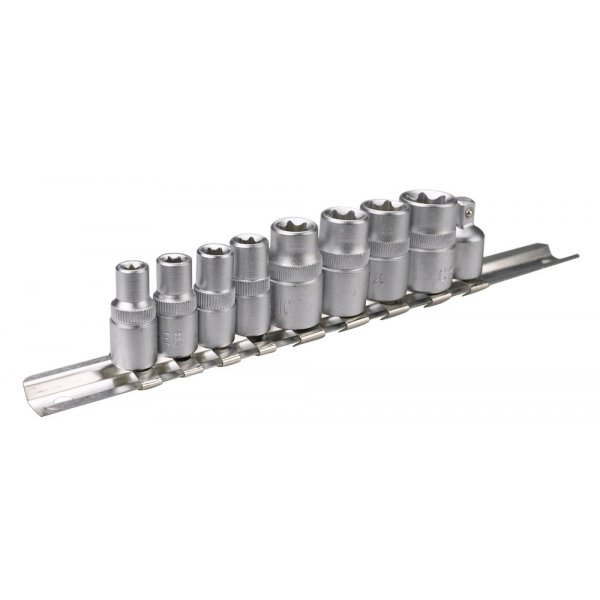 Torxhylsor E5-E16, 9 delar