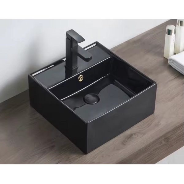 Tv�ttst�ll Matt svart 40,5x40,5x15 cm - Fjord