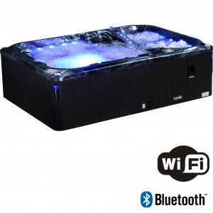 Whirlpool im Freien für 6 Personen mit WLAN und LED-Beleuchtung Whirlpool im Freien für 6 Personen mit WLAN und LED-Beleuchtung