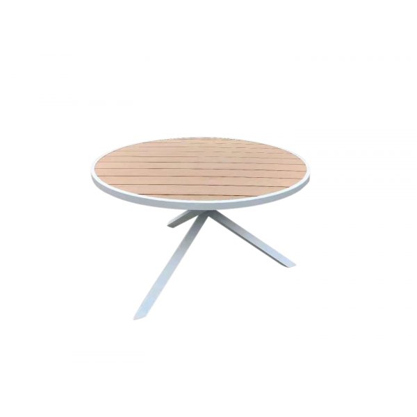 Udendrs spisegruppe Pisa 150 - Hvid, Eg top