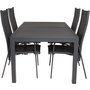 Holma Matgrupp (160x100) - Svart - 4 Stolar