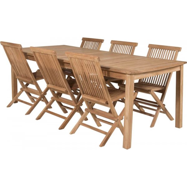 Bjurker Matgrupp (220x100) - Natur - 6 Stolar