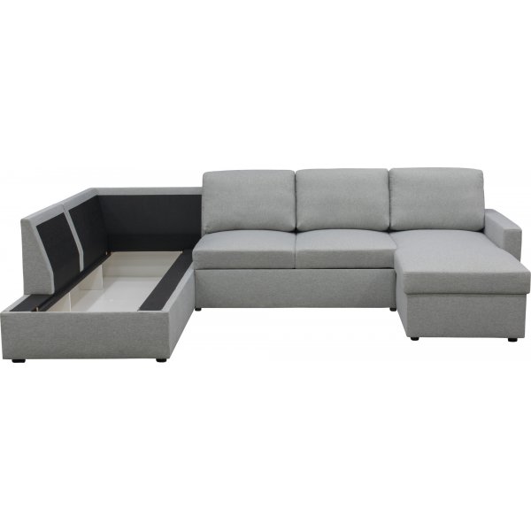 U soffa b�ddsoffa gr� - T�rn�