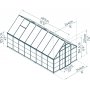 Canopia Balance Vxthus i Polykarbonat 11,9 m - Silver