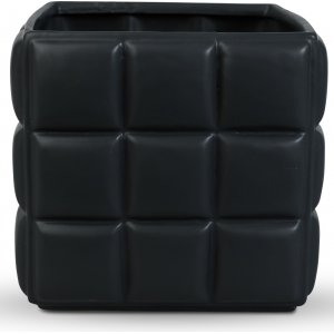 Kruka svart fyrkantig 17 cm h�g