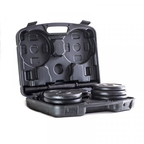 Hantelset - Helsvart - 20 kg Hantelset - Helsvart - 20 kg