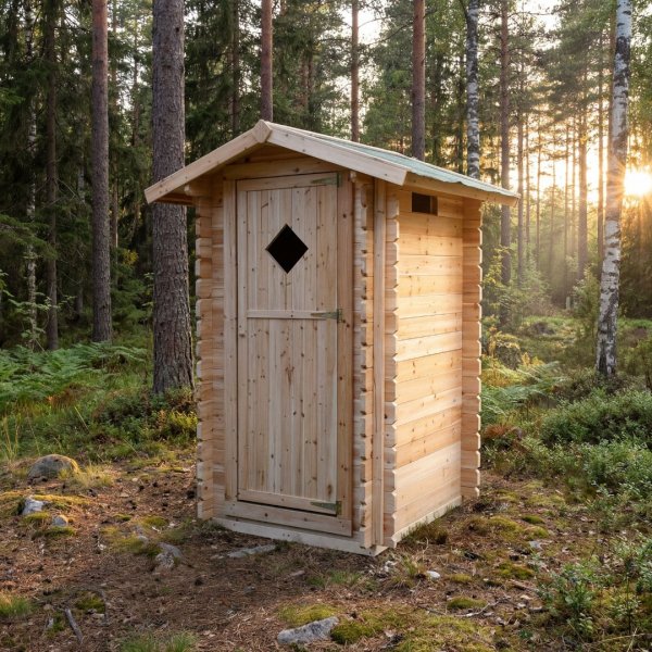 Utedass tr� 128x102x217,8cm - Ventilation & v�dert�ligt tak + Reng�ringsspray f�r utem�bler