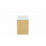 Loungegrupp konstrotting | Soffa med bord & 2 pallar f�r uteplats | Beige