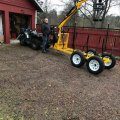 Kundebillede Br�ndetrailer med l�ftekran - Max. l�ftekapacitet 300 kg