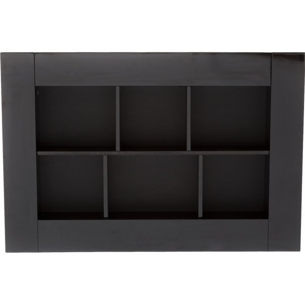 Trivas svart bokhylla v�ggh�ngd 90x60 cm