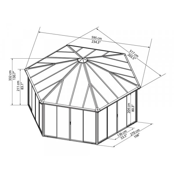 Lusthus Garda 23m² Lusthus Garda 23m²