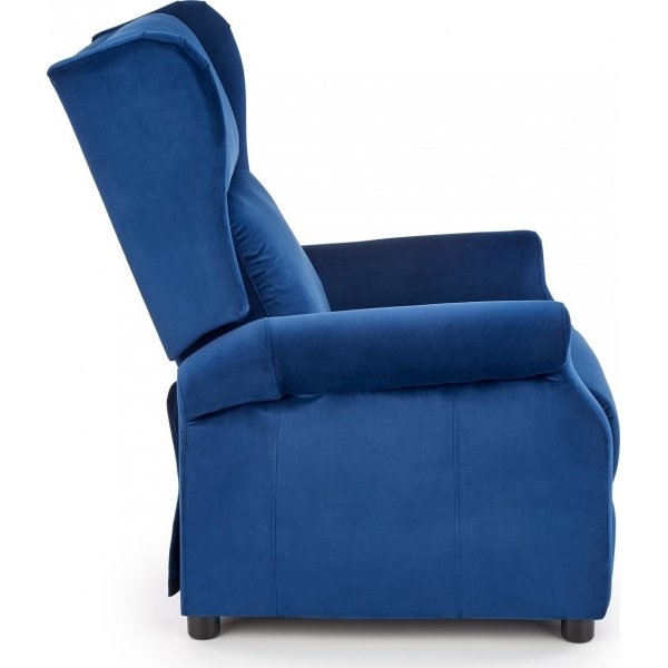 Reclinerf�t�lj i bl�tt tyg