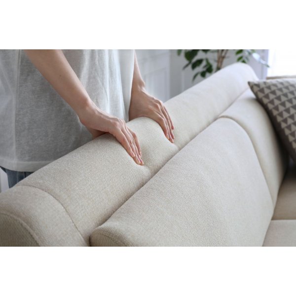 Soffa 3-sits beige modern - Hanna