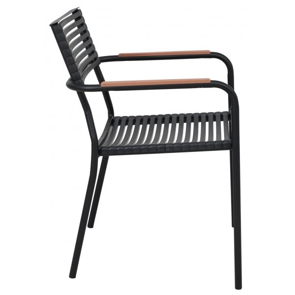 Puutarhatuoli - Pino | Musta/ruskea + Puhdistussuihke ulkokalusteisiin Puutarhatuoli - Pino | Musta/ruskea + Puhdistussuihke ulkokalusteisiin