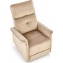 Semir elektrisk reclinerf�t�lj med USB - beige sammet