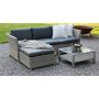 Norrhult utembelgrupp 3-sits soffa inkl. fotpall & bord - Gr konstrotting