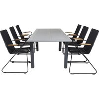 Ekenäs Matgrupp (152x90) - Svart/Grå - 6 Stolar Ekenäs Matgrupp (152x90) - Svart/Grå - 6 Stolar