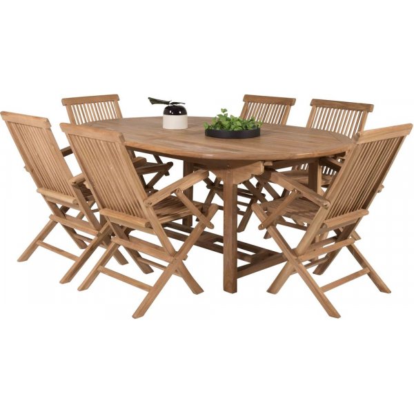 Bjuråker Matgrupp (180x120) - Natur - 6 Stolar Bjuråker Matgrupp (180x120) - Natur - 6 Stolar