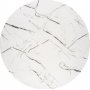 Raymond matbord �100 cm - Vit marmor/guld