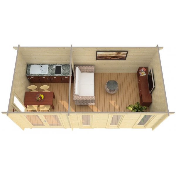 Attefallshus Anton - 15,5 m