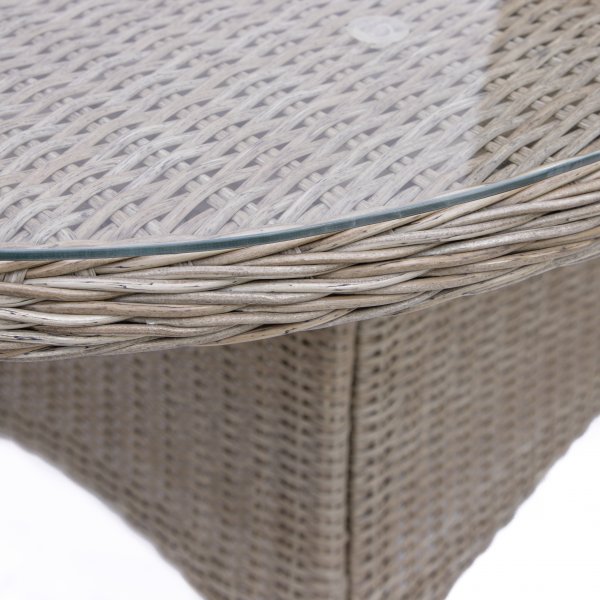 Gartengruppe: 8 Stühle und Esstisch 230 x 100 cm Rattan - Menton/Mercury + Reinigungsspray für Gartenmöbel Gartengruppe: 8 Stühle und Esstisch 230 x 100 cm Rattan - Menton/Mercury + Reinigungsspray für Gartenmöbel