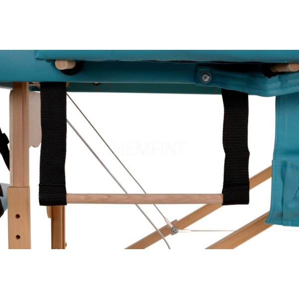 Massagebänk med träben - 3 zoner - Enfärgad Massagebänk med träben - 3 zoner - Enfärgad