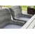Spisegruppe Scottsdale: Bord 150 cm inklusive 4 Jacksonville lænestole i grå syntetisk rattan