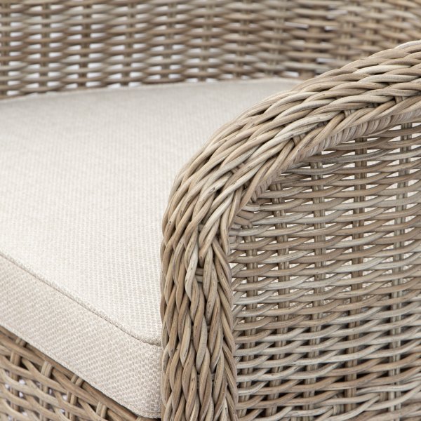 Mercury-nojatuoli synteettistä rottinkia - Natural + Puhdistussuihke ulkokalusteisiin Mercury-nojatuoli synteettistä rottinkia - Natural + Puhdistussuihke ulkokalusteisiin