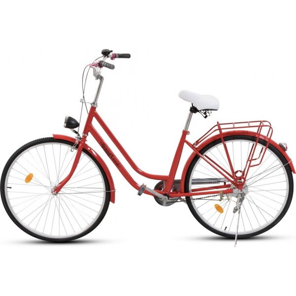 Damcykel Classic 26\\\" - Rd & vit