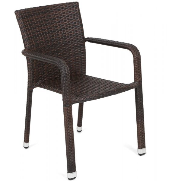 Matgrupp Sumba bord + 4 stolar - Brun melerad