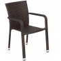 Matgrupp Sumba bord + 4 stolar - Brun melerad