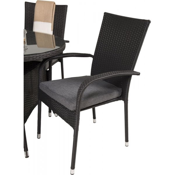 Frubol Matgrupp (�90) - Svart - 4 Stolar