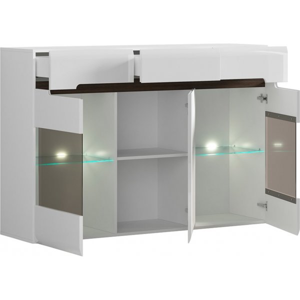 Azteca Trio sk�nk med LED-belysning - Vit