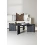 Rogaland soffbord 100 x 100 cm - Svart