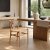 Matstol natur med armst�d, Y-format ryggst�d & fl�tad sits � Yngvald