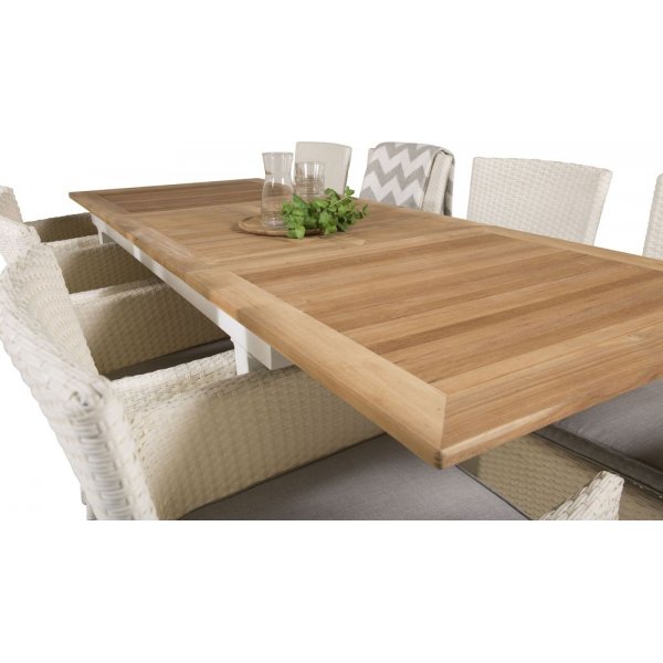 Dotorp Matbord – Vit/Teak Dotorp Matbord – Vit/Teak