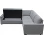 H�rnsoffa Belissa med b�ddfunktion och f�rvaring - 235x235 cm - m�rkgr�