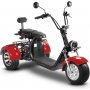 Trehjulet Elscooter - Rd 2000W + Reflekterende sele