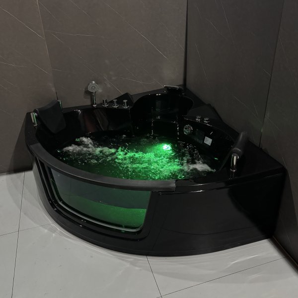 H�rnbadkar Kailua massagebadkar 150 � 150 cm � Svart