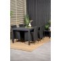 Holma Spisegruppe (160x100) - Svart - 4 Stole