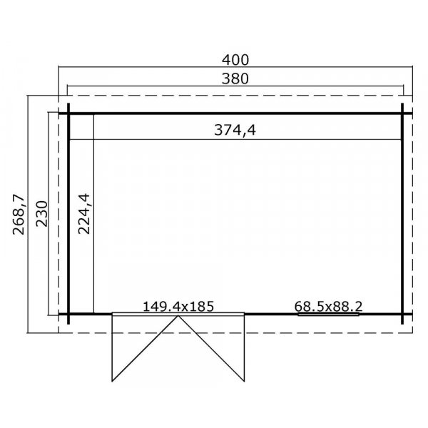 Förråd Ida A - 8,7 m² Förråd Ida A - 8,7 m²