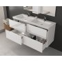 Badrumsmbler Luxus 120 - Vitt med spegelskp