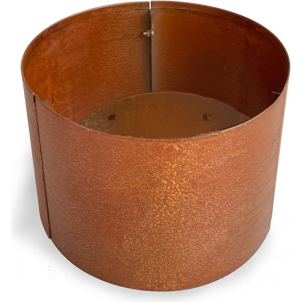 Cortenstl kruka rund - H30 x 30 cm