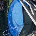 Kundbild Pool ø244x76cm med filterpump - Grå: Nya poolen i stugan