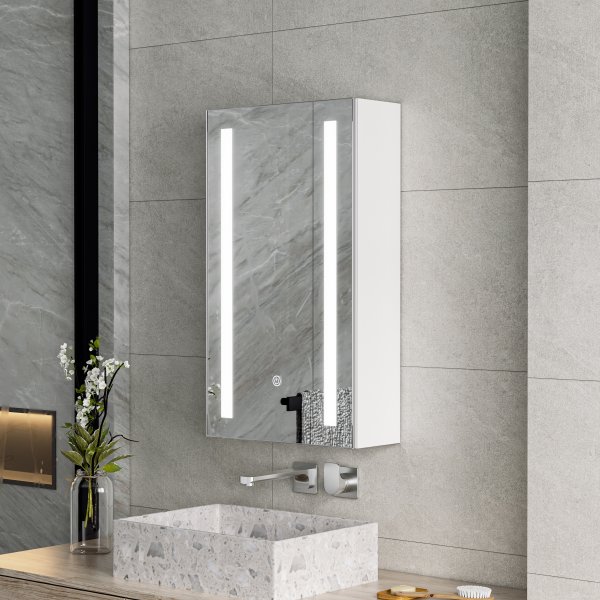 Peilikaappi - Padova | Pehmeästi sulkeutuva ovi | LED-valaistus Peilikaappi - Padova | Pehmeästi sulkeutuva ovi | LED-valaistus