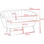 2-sits soffa gr�n/m�ssing - Kingsley