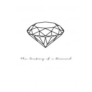 Poster 50x70 cm - Diamant