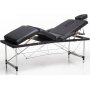 Massagebriks med metalben - 4 zoner - Sort