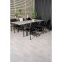 Prssebo Matgrupp (160x100) - Svart/Gr - 6 Stolar